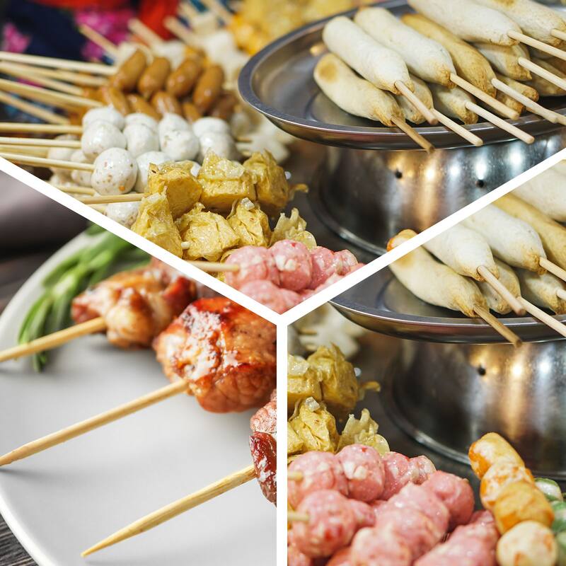 200pcs Bamboo Skewers Sticks 10 Inch 4mm Dia Natural Wooden Cocktail Picks - 10"