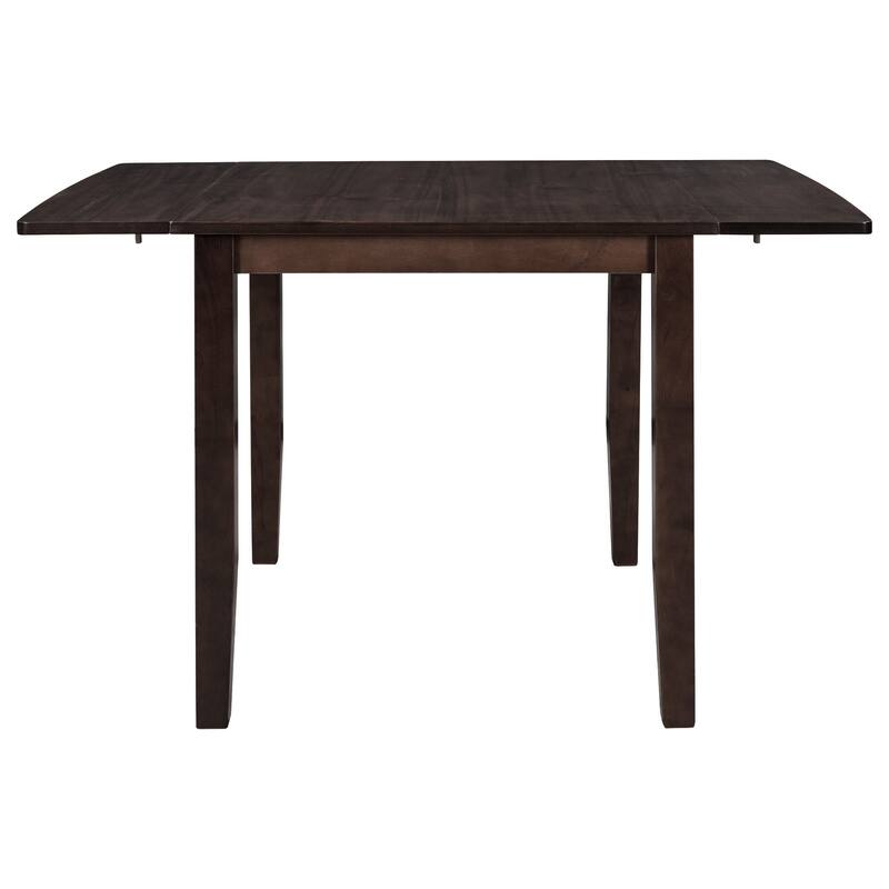 Espresso 3-Piece Breakfast Nook Dining Table Set with Drop Leaf Table & 2 Chairs