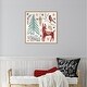 preview thumbnail 7 of 7, Woodcut Christmas V by Daphne Brissonnet Framed Canvas Wall Art