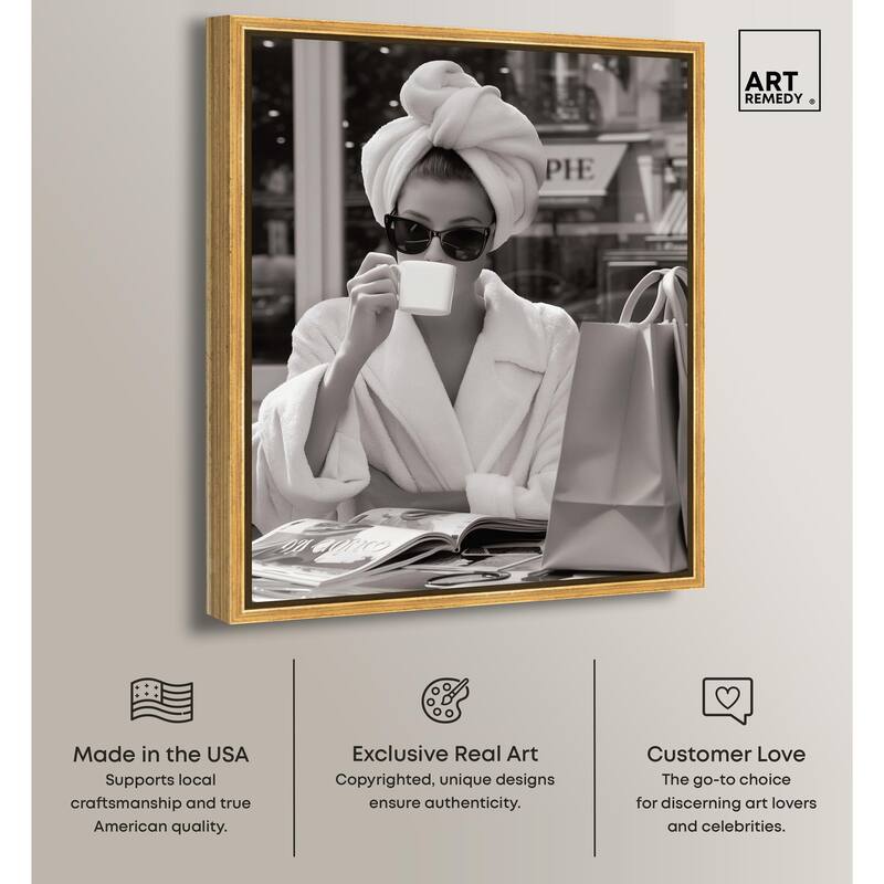 Early Morning Coffee Canvas by Art Remedy