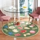 preview thumbnail 4 of 54, SAFAVIEH Handmade Chelsea Britny French Country Fruit Wool Rug 3' Round - Hunter Green - Round