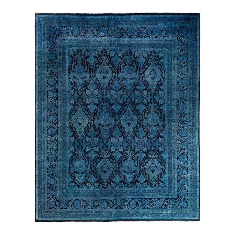 Vibrance One-of-a-Kind Hand-Knotted Area Rug - Black, 7' 10" x 9' 10" - 7' 10" x 9' 10"
