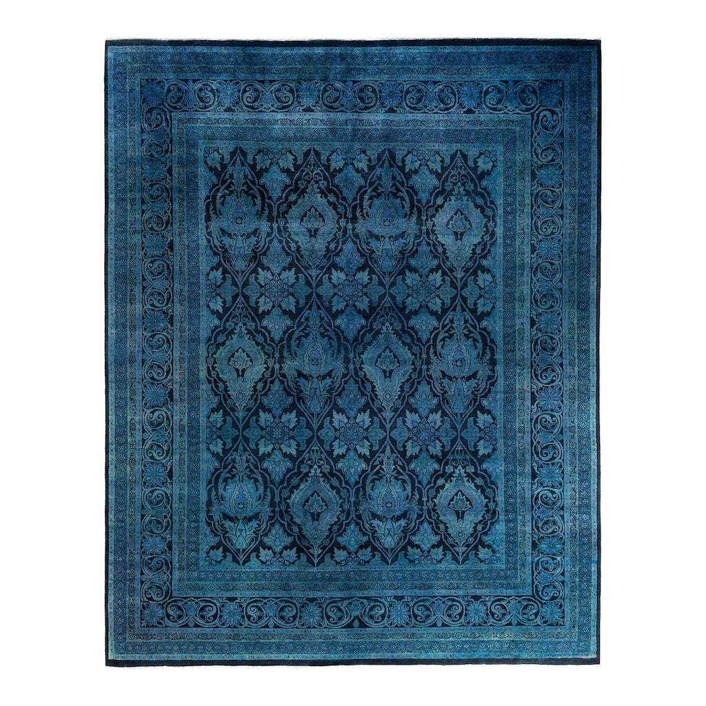 Vibrance One-of-a-Kind Hand-Knotted Area Rug - Black, 7' 10" x 9' 10" - 7' 10" x 9' 10"