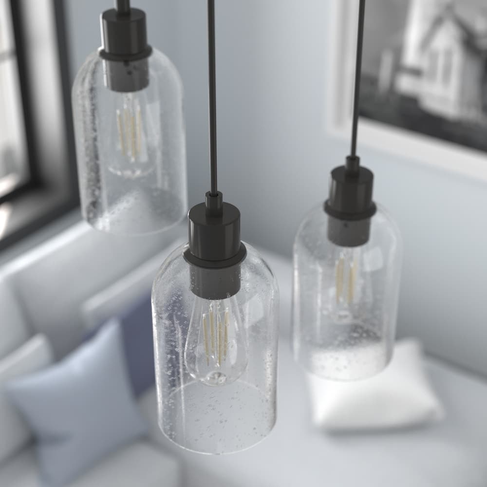 Hunter Lochemeade 1-Light Mini Pendant - Kitchen Island, Dining Room - Modern Farmhouse, Contemporary, Industrial
