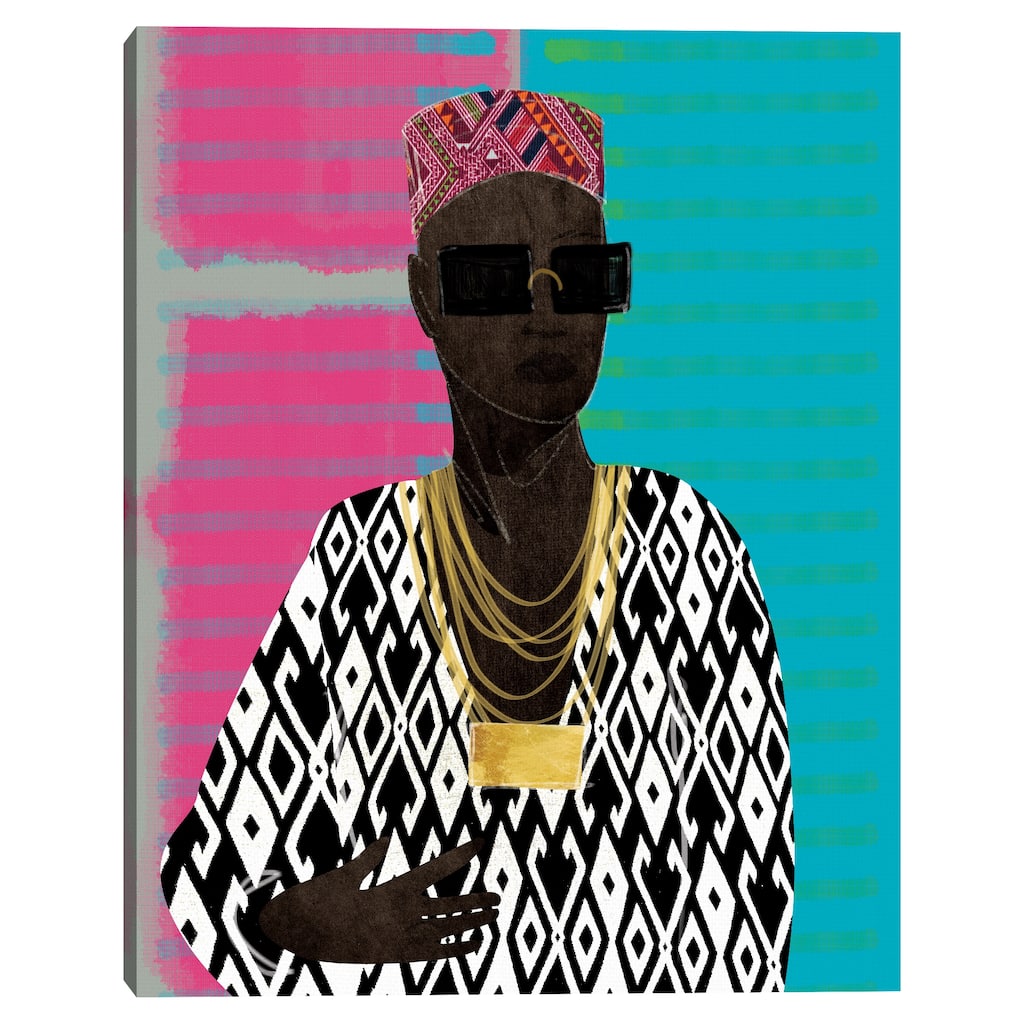 Fly Man Geo by Nikki Chu Canvas Art Print