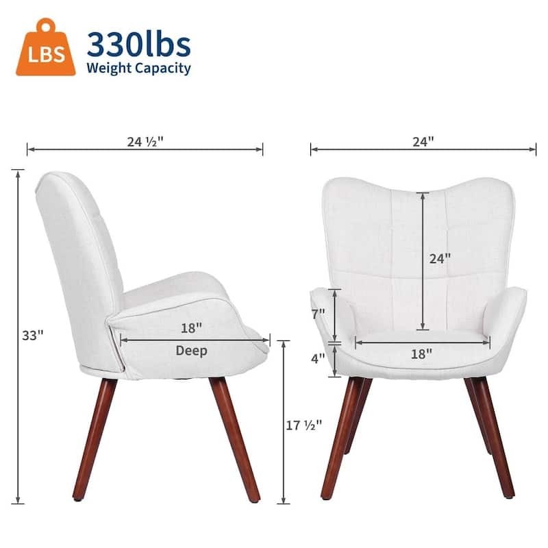 Modern Upholstered Kitchen Dining Room Accent Chairs for Kitchen, Dining Room