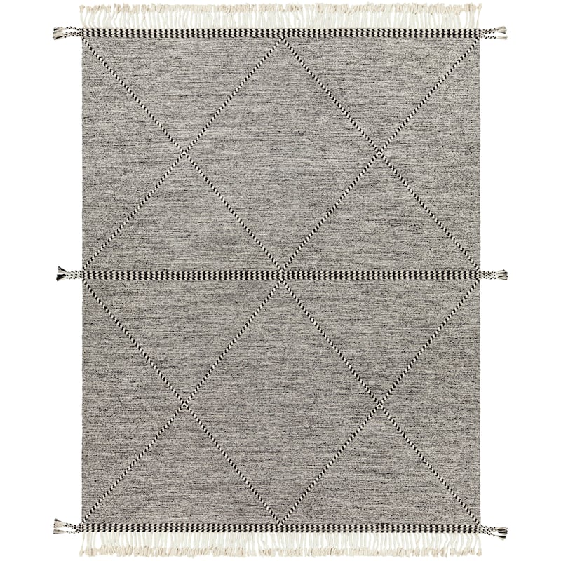 Livabliss Jackston Handmade Boho Tassel Cotton Area Rug