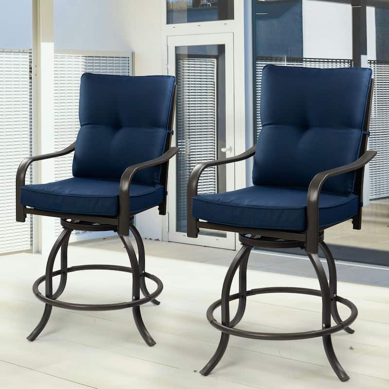 Kozyard Isabella High Swivel Bar Stools/Chair Set
