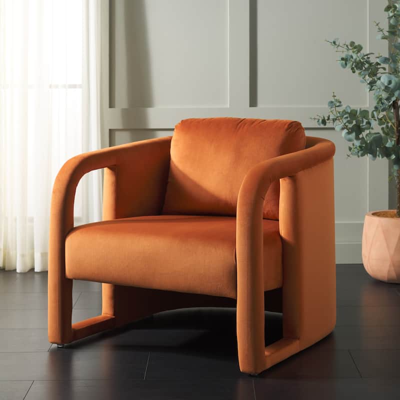 SAFAVIEH Leonie Accent Chair - 29" W x 31" D x 25" H - 29"W x 31"D x 25"H