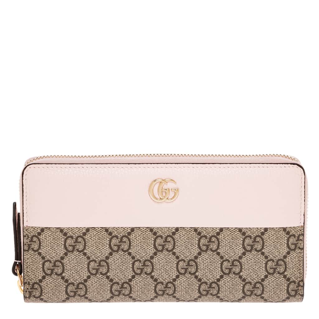 Gucci GG Marmont Bi-Color Zip Around Wallet