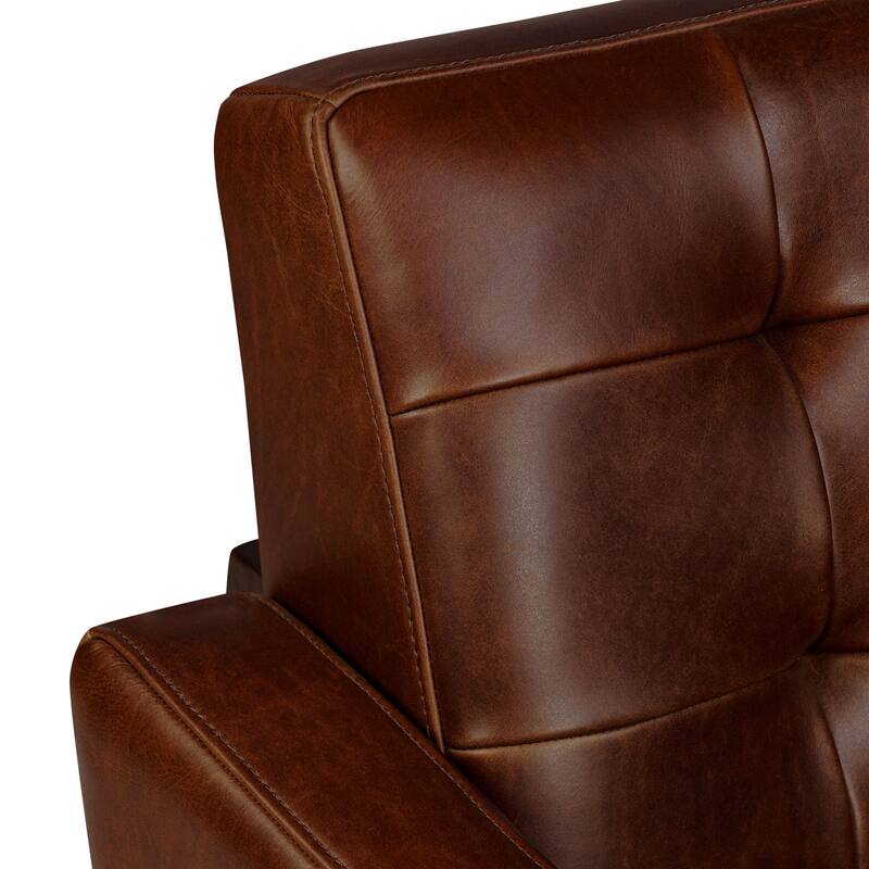 Poly & Bark Herstal Full-Grain Genuine Italian Leather Lounge Chair
