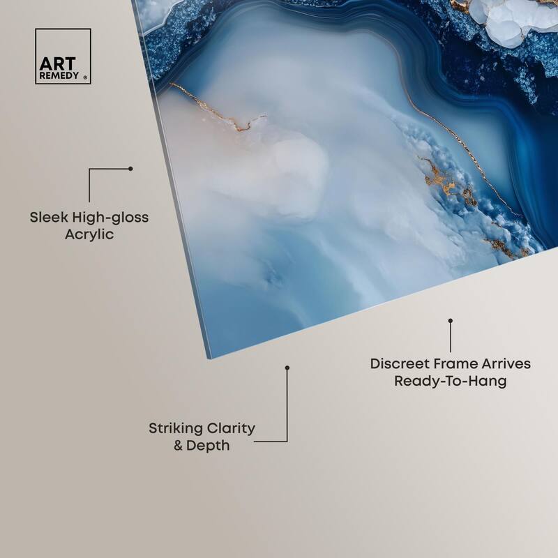 Molten Topaz II Acrylic by Art Remedy, Ready to Hang