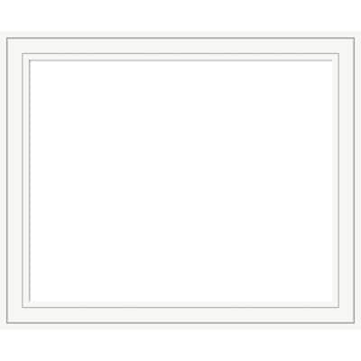 Amanti Art Craftsman White Framed Dry Erase Magnetic Board