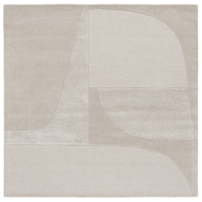 SAFAVIEH Handmade Fifth Avenue Sibinka Mid-Century Modern New Zealand - 6' x 6' Square - Grey