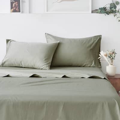 Linery & Co. 100% Cotton Sateen Sheet Set