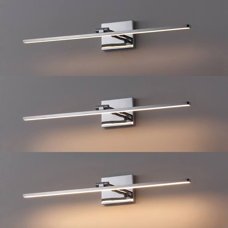 28" Swivel Integrated Dimmable LED Rechargeable Picture Light, Sensor, by JONATHAN Y - N/A