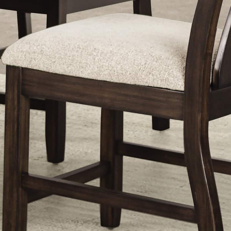 Furniture of America Yara Modern Espresso Wood Padded Seat Side Chair (Set of 2)