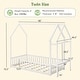 preview thumbnail 3 of 8, Gymax Twin House Floor Bed w/ Storage Shelf & Detachable Clothes