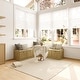 preview thumbnail 4 of 15, Corner Storage Bench with Lift-Top Seats, Faux Drawer Fronts, Oak Finish, Entryway & Living Room Organizer