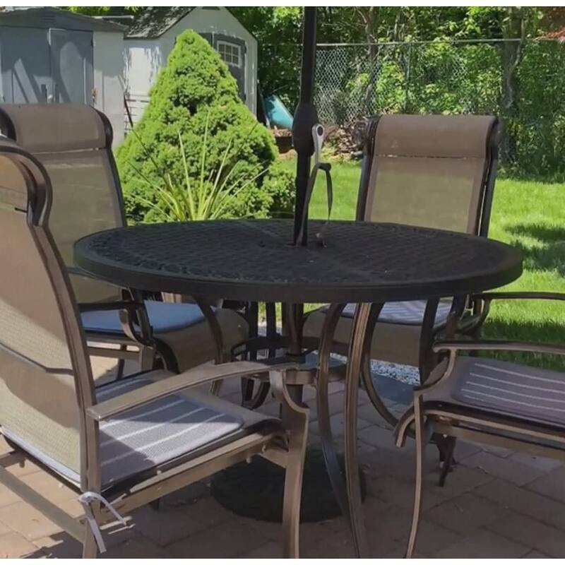 KASENTEX Indoor/Outdoor Mesh Chair Cushion with Ties - Set of 4 - 16x16