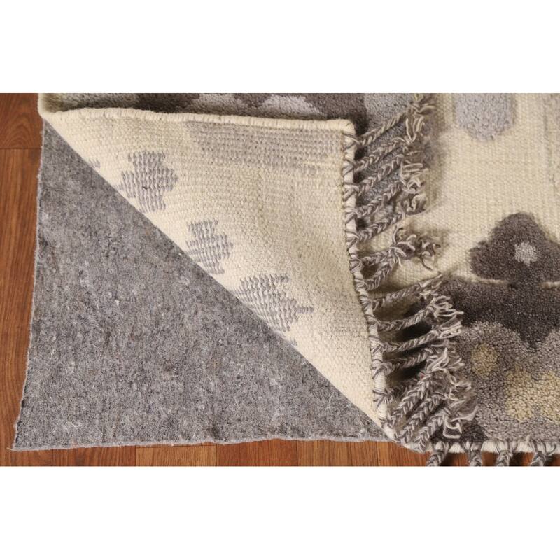 Geometric Moroccan Oriental Area Rug Handmade Wool Carpet - 5'2"x 8'0"