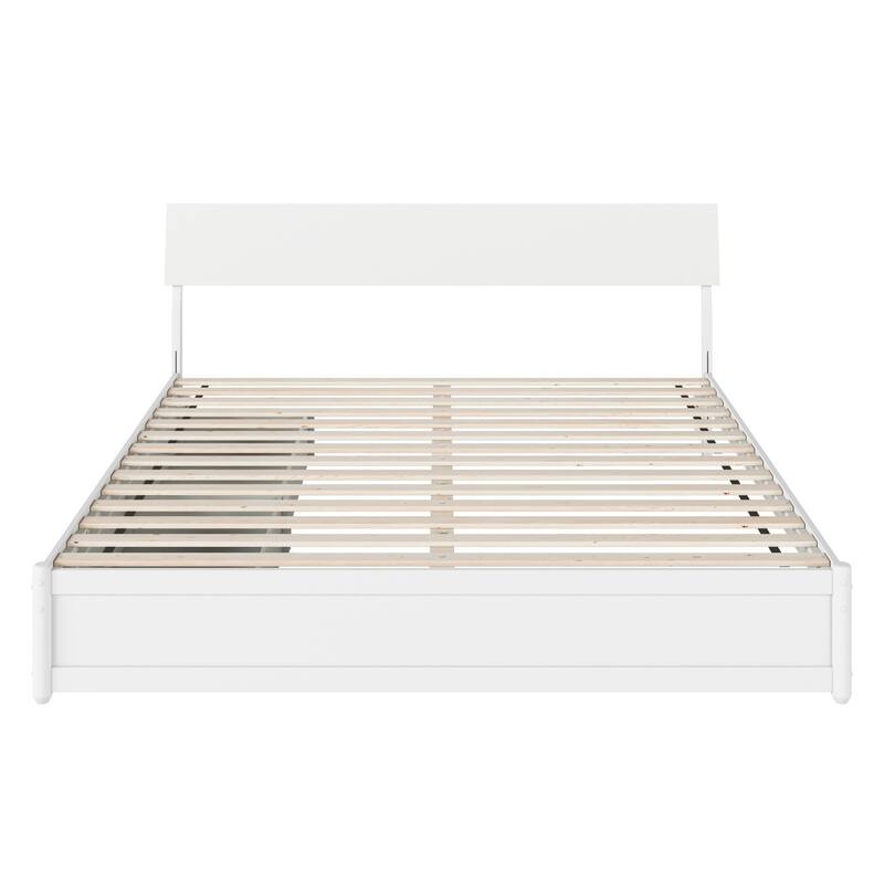 Norla Wood Platform Bed with Storage Drawers