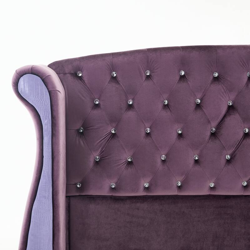 Christopher Knight Home-Eldora Upholstered Bed with Wingback