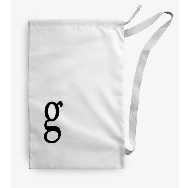 Modern Monogram Laundry Bag - 18" x 29" - White/Black