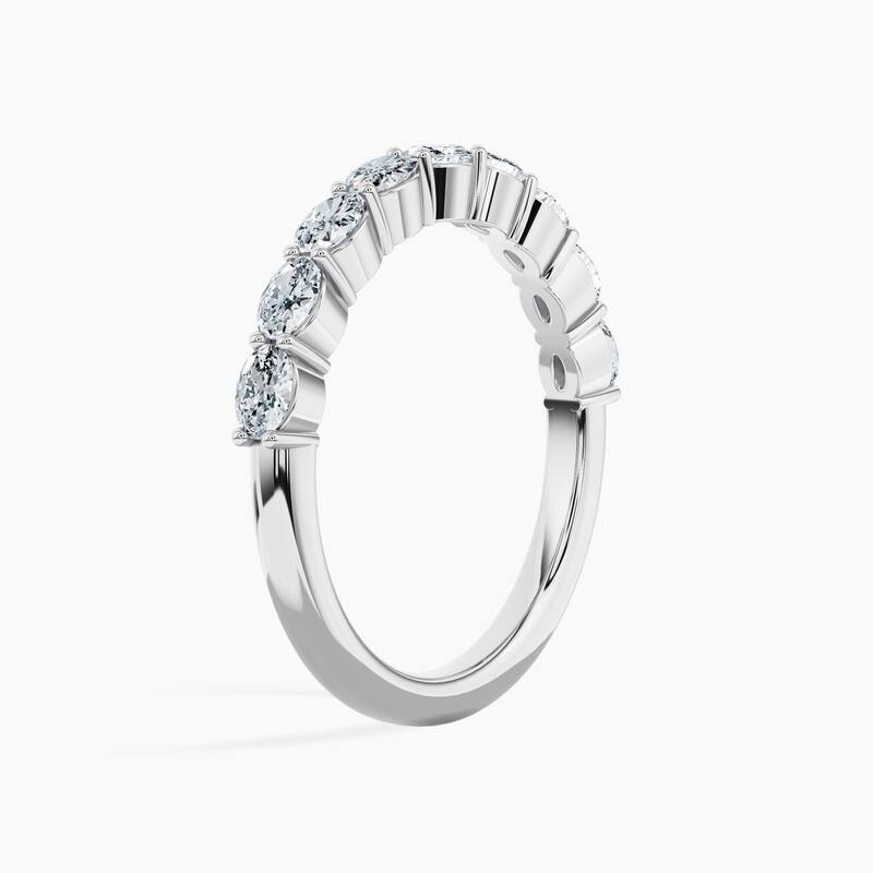 Auriya 14k Gold Oval East-West Lab Grown Diamond Half Eternity Band 0.90 - 3.75 ct. tw. (F-G, VS)