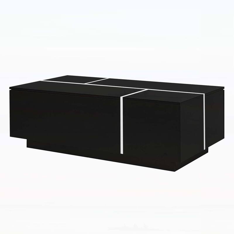 Extendable Coffee Table,Ample Storage for Living Room