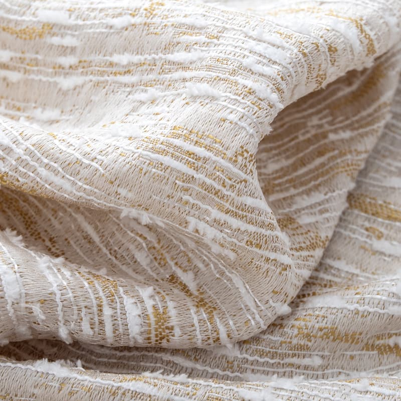 Roman Woven Textured Jacquard Window Curtain 90"