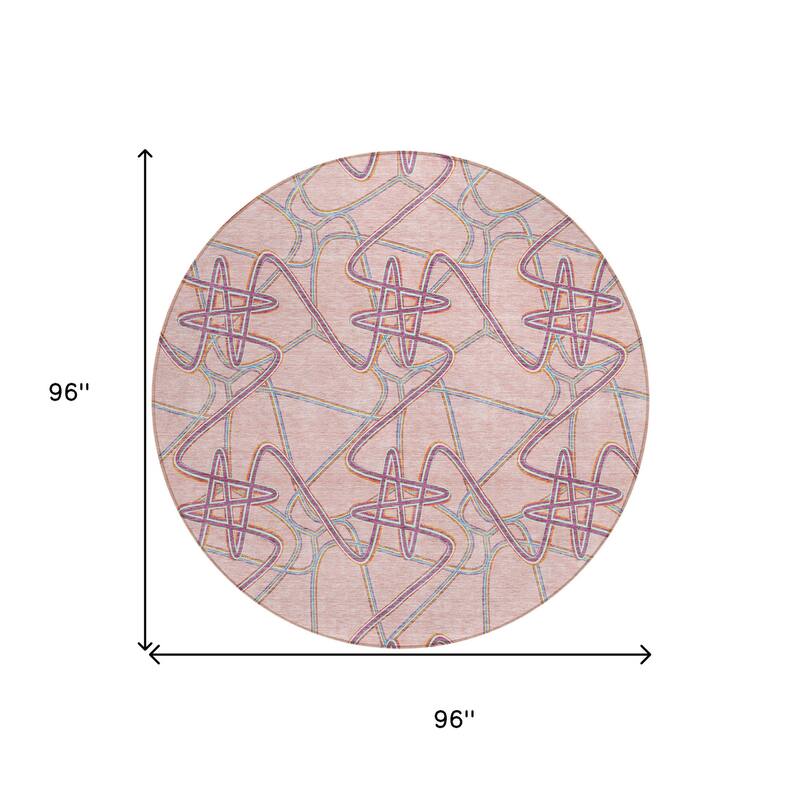HomeRoots Geometric Contemporary Rectangle Outdoor Rug