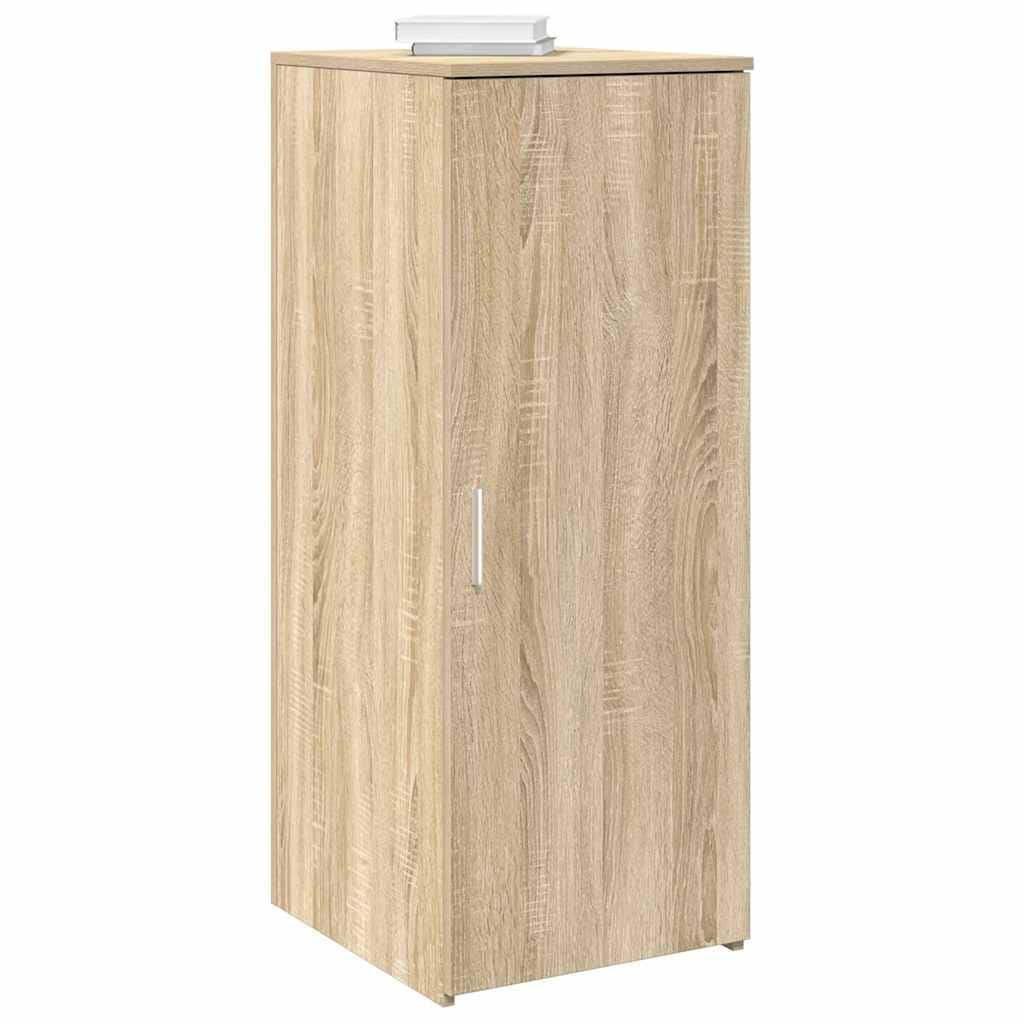 vidaXL Storage Cabinet Sonoma oak Engineered wood Compact - 17.7 x 15.7 x 40.7 in