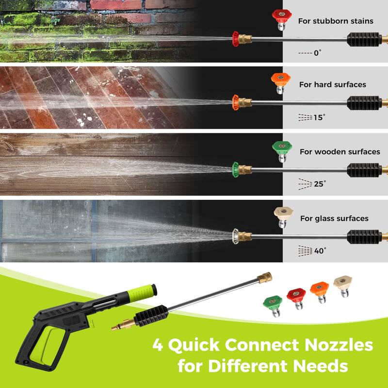 Ironmax Electric Pressure Washer with 4 Nozzles & Soap Bottle Lockable - See Details