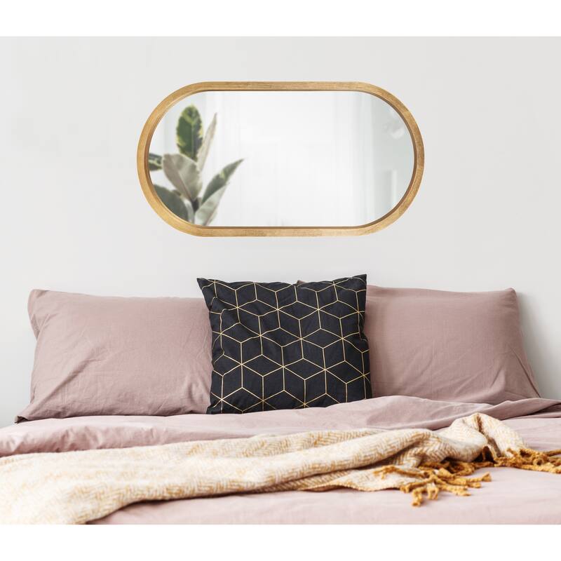 Kate and Laurel Travis Capsule Oval Framed Wall Mirror