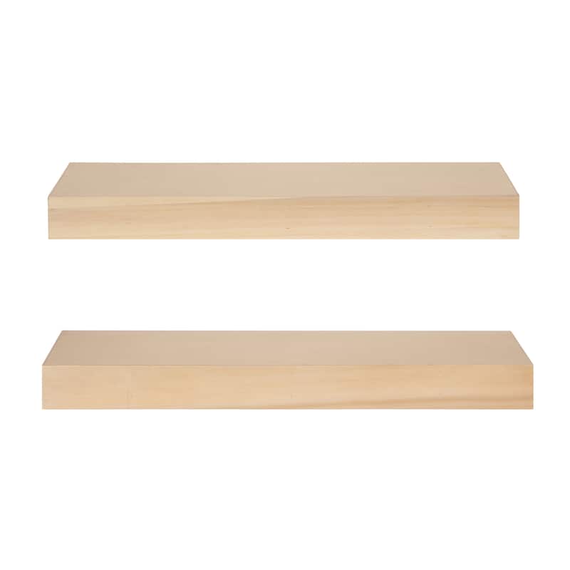 Kate and Laurel Havlock Wood Shelf Set
