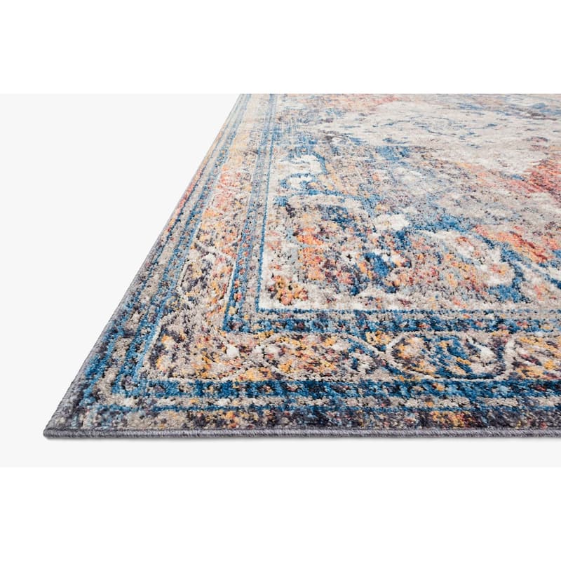 Alexander Home Adrian Distressed Traditional Border Area Rug