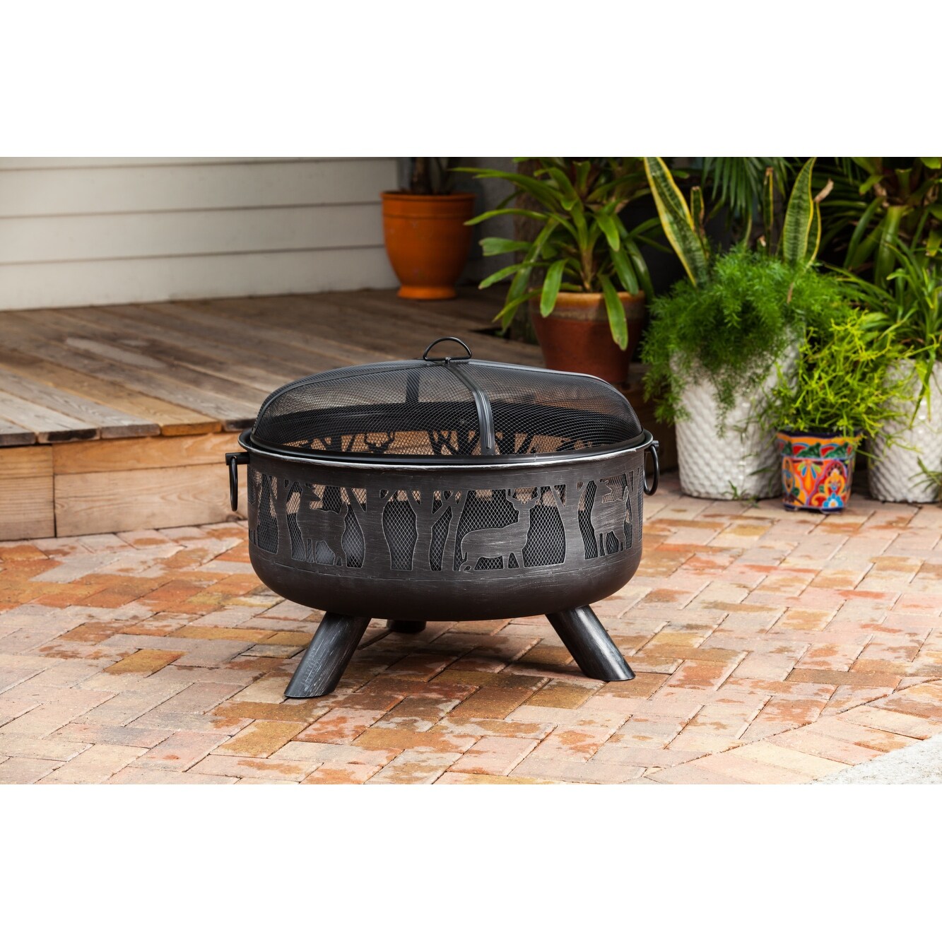 Shop Fire Sense 62340 Yukon 33 Wide Circular Free Standing Wood
