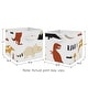 preview thumbnail 3 of 2, Mod Dino Foldable Fabric Storage Bins - Orange Tan Rust Taupe Mustard Yellow Beige Brown Black Modern Dinosaur Boho Dinosaurs