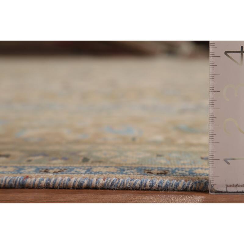 Traditional Mashad Persian Area Rug Hand-Knotted Wool Carpet - 9'7"x 12'3"