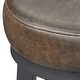 preview thumbnail 16 of 15, angelo:HOME Linden Swivel Barstool (Set of 2)