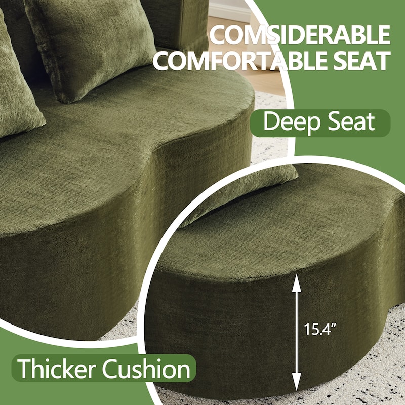 Folding Plush Futon Loveseat Couch Converts into Sleeper Sofa Bed or Yoga Mattress, High-Density Foam Queen Size Floor Bed