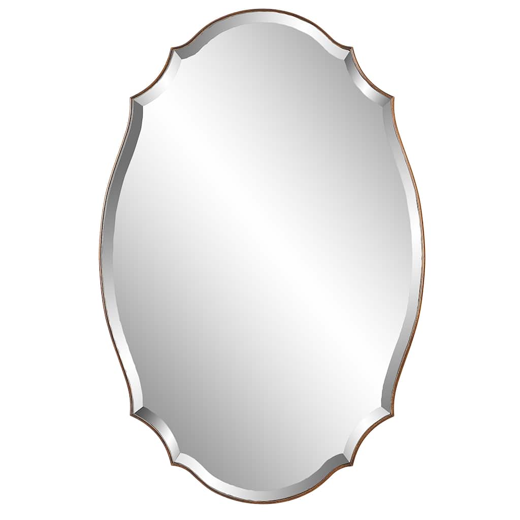 27.85 x 42 in. Brown Novelty Mirror - 27.85" W x 42" H x 0.63" D