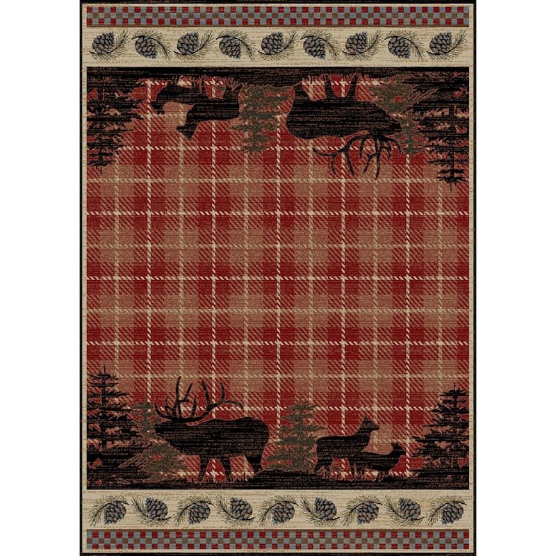 Hearthside Lodge Wilderness Area Rug - 5'3"x7'3"
