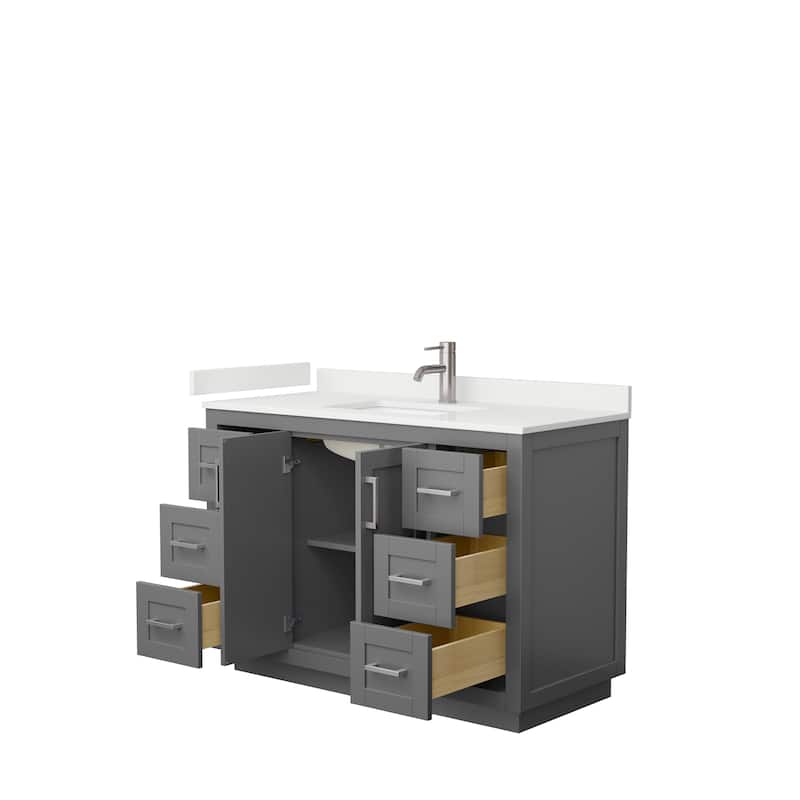 Miranda 48-inch Single Vanity, Quartz Top