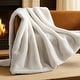 preview thumbnail 16 of 54, Bare Home Faux Fur Blanket - Ultra-Soft Blanket - Luxurious Fuzzy Warm Throw 47" x 60" - White