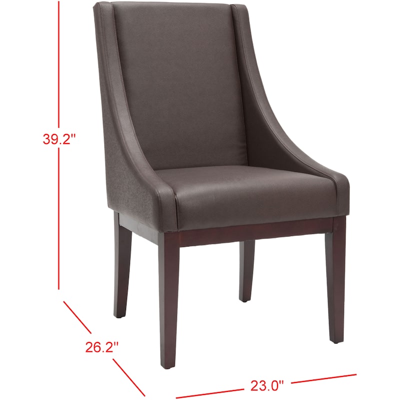 SAFAVIEH Latesha Cream Arm Chair - 23" x 26.2" x 39.2" - 23Wx26Dx39H