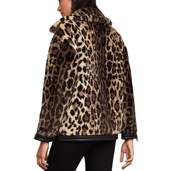 bcbg leopard coat