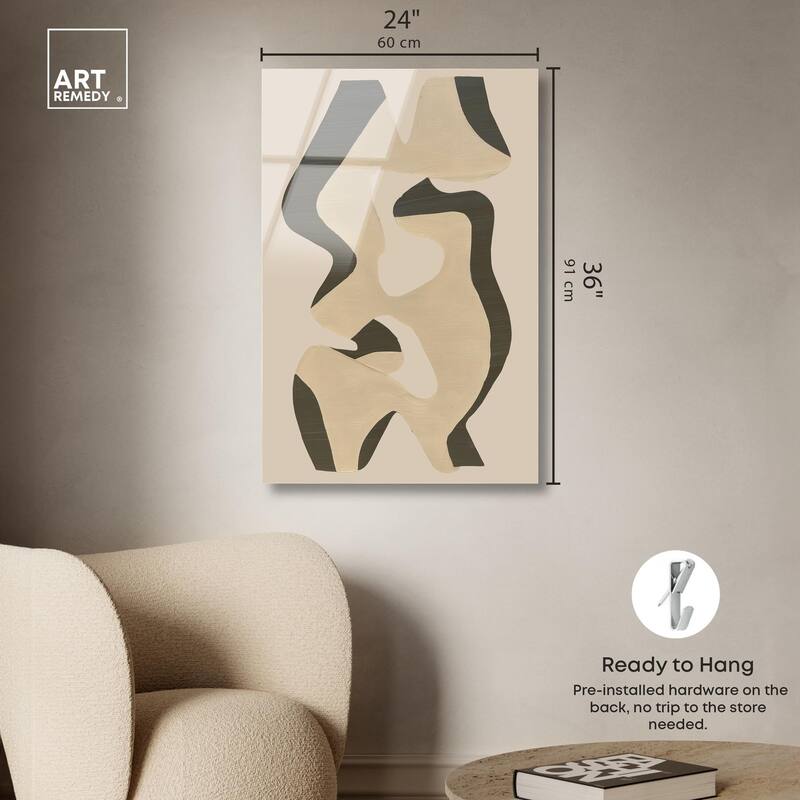 Shapes of Sage I Acrylic by Art Remedy, Ready to Hang