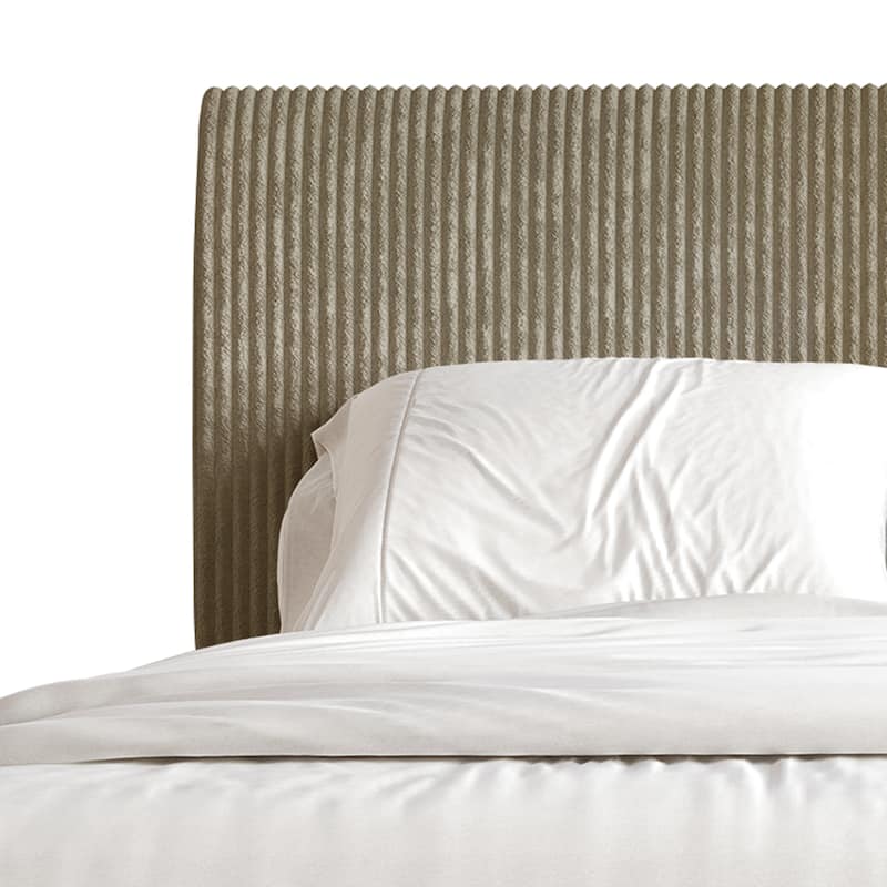 CraftPorch Corduroy Elegant and Chic Velvet Upholstered Bed